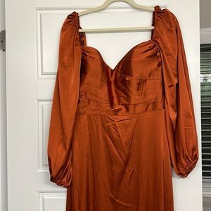 Cinderella Divine
Soft Satin Long Sleeve Formal Dress
Sienna size 14